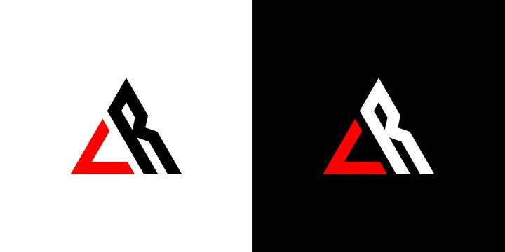 Modern and unique  letter CR initials logo design