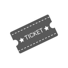 vector illustration of flat design ticket icon.