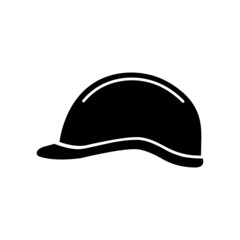 Construction helmet icon. Protective headwear for building works . Vector Illustration