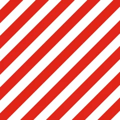 Deurstickers Striped red and white diagonal pattern. © mayura