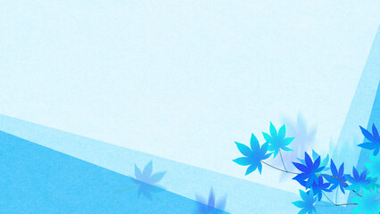 Cool oriental background material using maple leaves