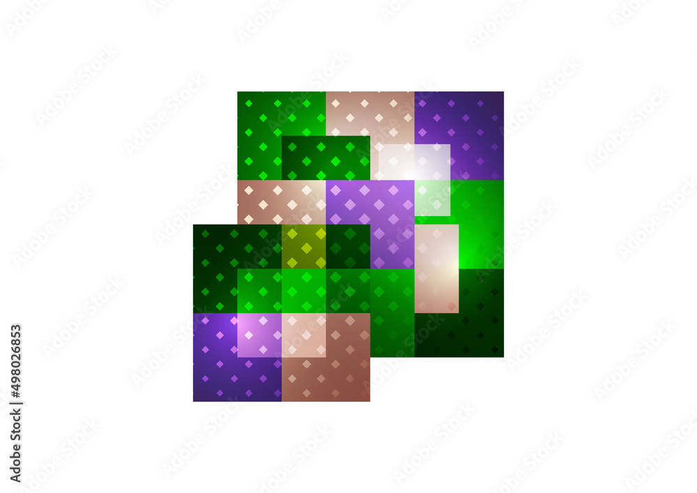 Poster abstract geometric background. modern overlapping squares. fancy color shapes for your message. busi