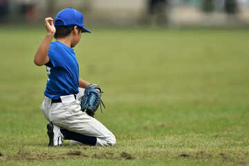 少年野球の男の子