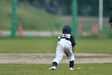 少年野球の男の子