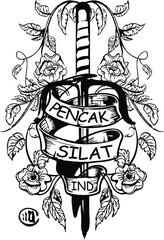 karate taekwondo illustration vector logo