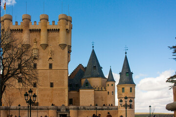 Fototapeta premium Alcázar de Segovia, en Castilla y León, España.