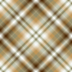 Gentle seamless diagonal checkered pattern in beige-brown pastel shades. Vector EPS 10