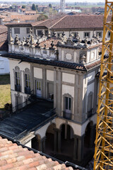 Fototapeta premium old beautiful castle in the suburbs of victorian italy