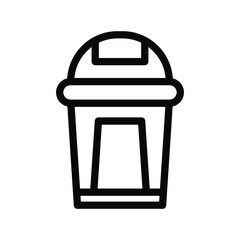 trash icon illustration vector graphic