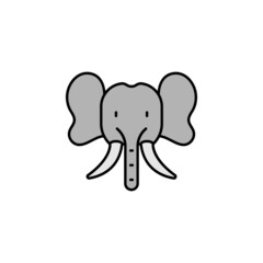 elephant line icon. Element of jungle for mobile concept and web apps illustration. Thin line
