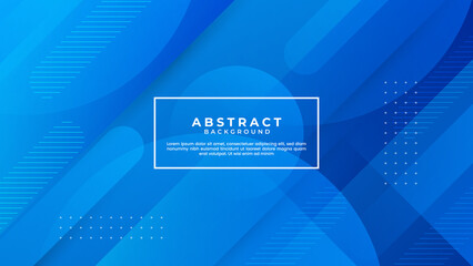 Abstract blue geometric shape overlay layer background. Modern template design for poster, covers, brochures, web and banner.