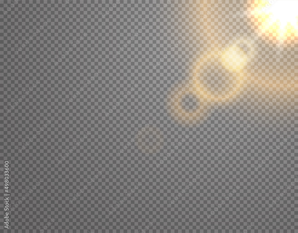 Poster glow effect isolated on transparent background