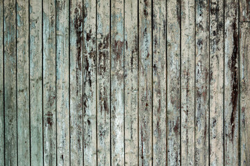 Painted wooden board for design or text. Old painted wood wall.