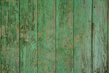 Painted wooden board for design or text. Old painted wood wall.