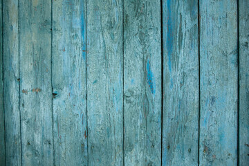 Painted wooden board for design or text. Old painted wood wall.
