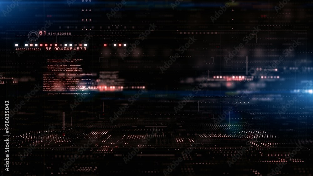 Poster Digital Cyberspace and Digital Data Network Connections. High Speed Connection and Big Data Analysis, Technology Environment Digital Matrix Abstract Background. 3d Rendering