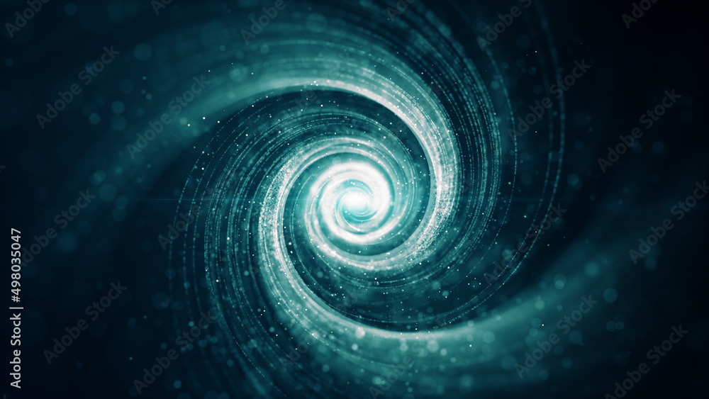 Poster line twist digital cyberspace tunnel background with particle and bokeh, premium environment abstrac