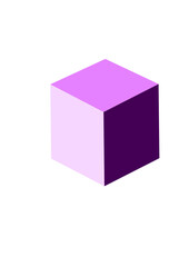 cube isolated on white background