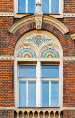 Ornate window of an old building