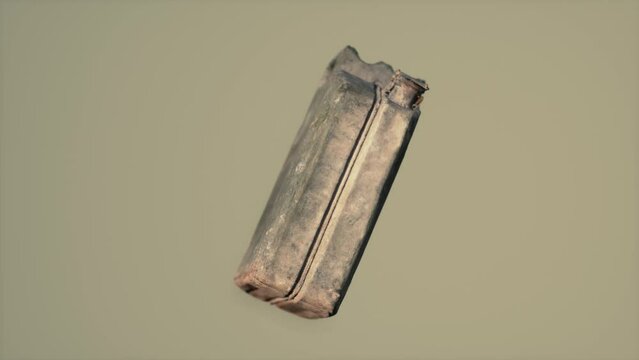 Vintage army rusted fuel jerrycan
