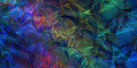 Fraktales abstraktes Hologramm Hintergrund