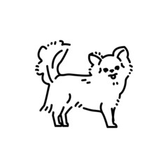 Chihuahua color line icon. Dog breed.