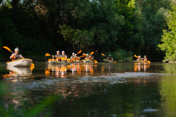 Canoeing all together