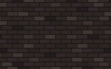 暗い茶色のレンガの塀の背景イラスト