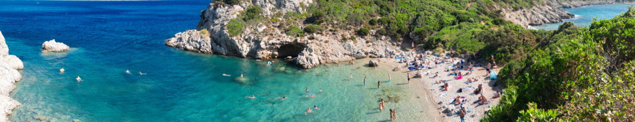 Obraz premium Timoni beach on Korfu, Greece