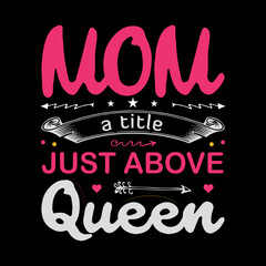 Obraz premium Motherday's T-shirt design template 