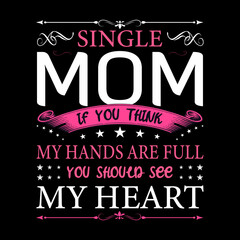 Mother day T-shirt design template 