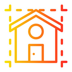 construction gradient icon