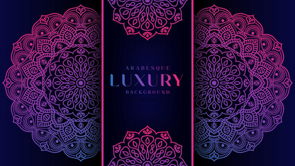 Creative Luxury ornamental background mandala design.