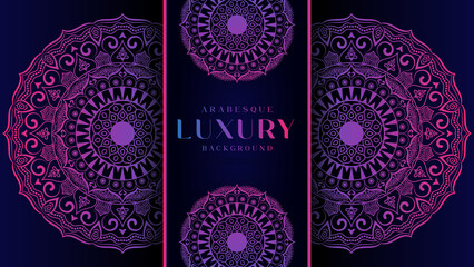 Luxury ornamental abstract background Arabesque, mandala design.