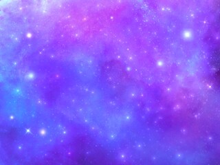 星空の水彩背景素材