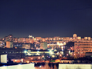 Obraz premium night view of the city
