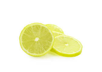 lemon slice isolated on a white background
