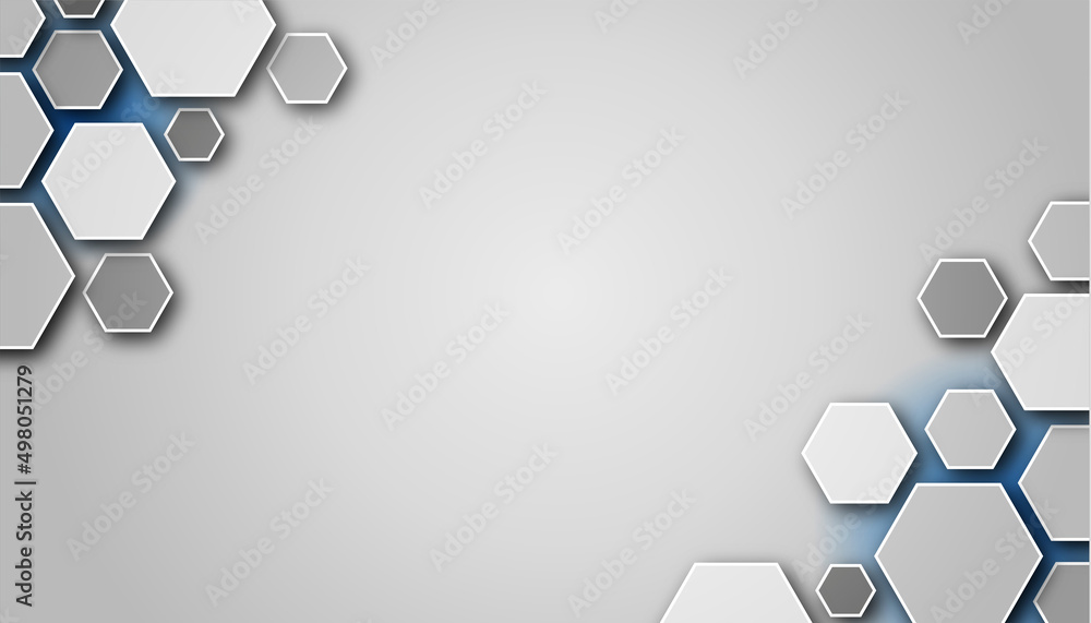 Poster editable octagon vector background with modern style