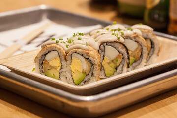 Gourmet sushi - avocado maki