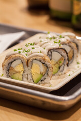 Gourmet sushi - avocado maki