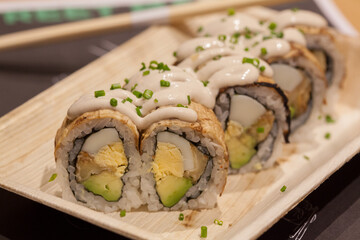 Gourmet sushi - avocado maki