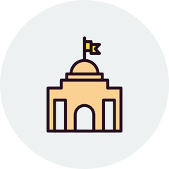 Obraz premium City Hall Icon