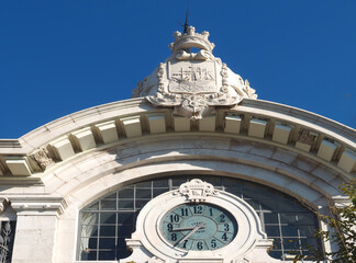 Building of Mercado da Ribeira or time out food market in Lisbon, Portugal