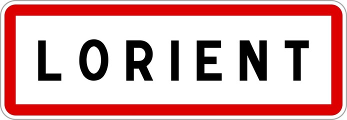 Panneau entrée ville agglomération Lorient / Town entrance sign Lorient
