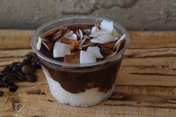 chocolate cream with coffee