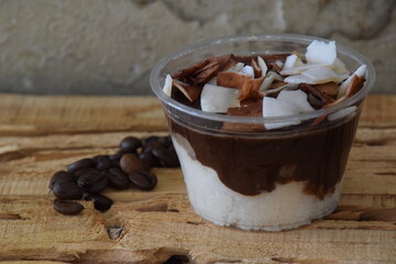 chocolate cream with coffee