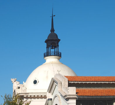 Building Of Mercado Da Ribeira Or Time Out Food Market In Lisbon, Portugal