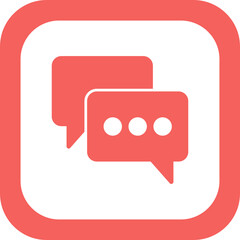 Naklejka premium Chat Icon