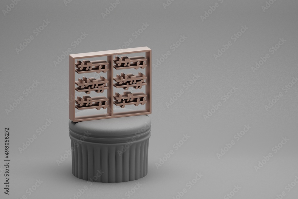 Leinwandbilder beautiful abstract illustrations musical classical music symbol icons on a column and wonderful back