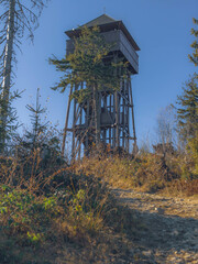 The lookout tower on Goriec - Gorce Góry mountains